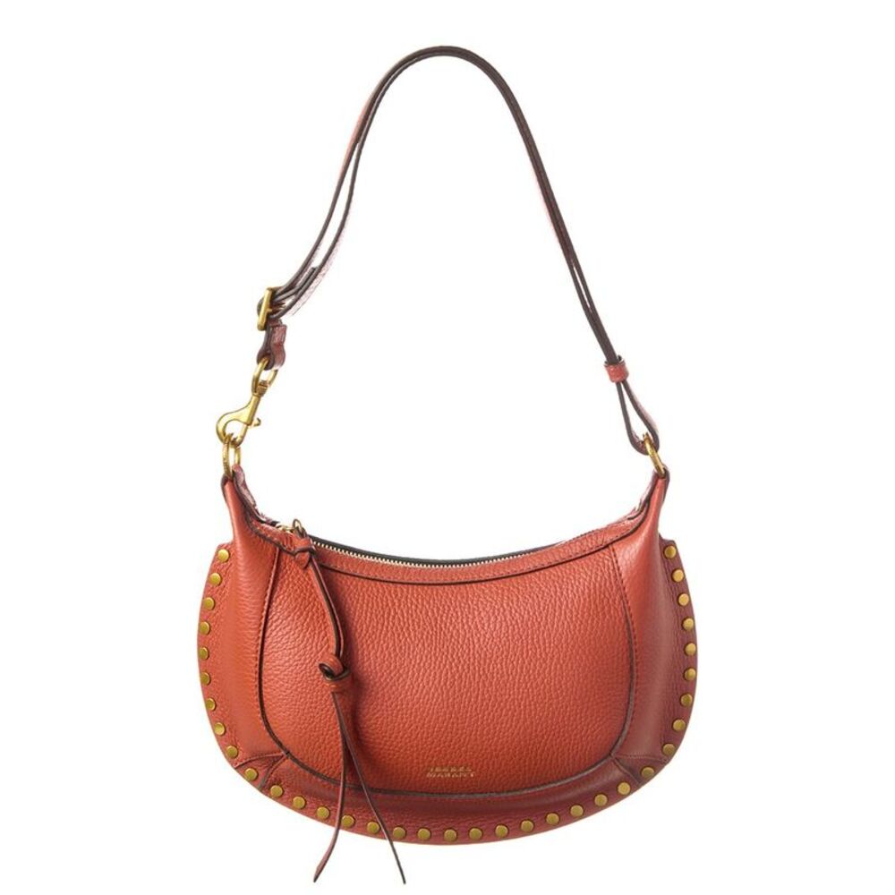 Isabel Marant Oskan Moon Leather Crossbody, Brown